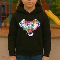Animal Lover Gift Africa Safari Zoo Keeper Elephant Kids Hoodie thumb 3