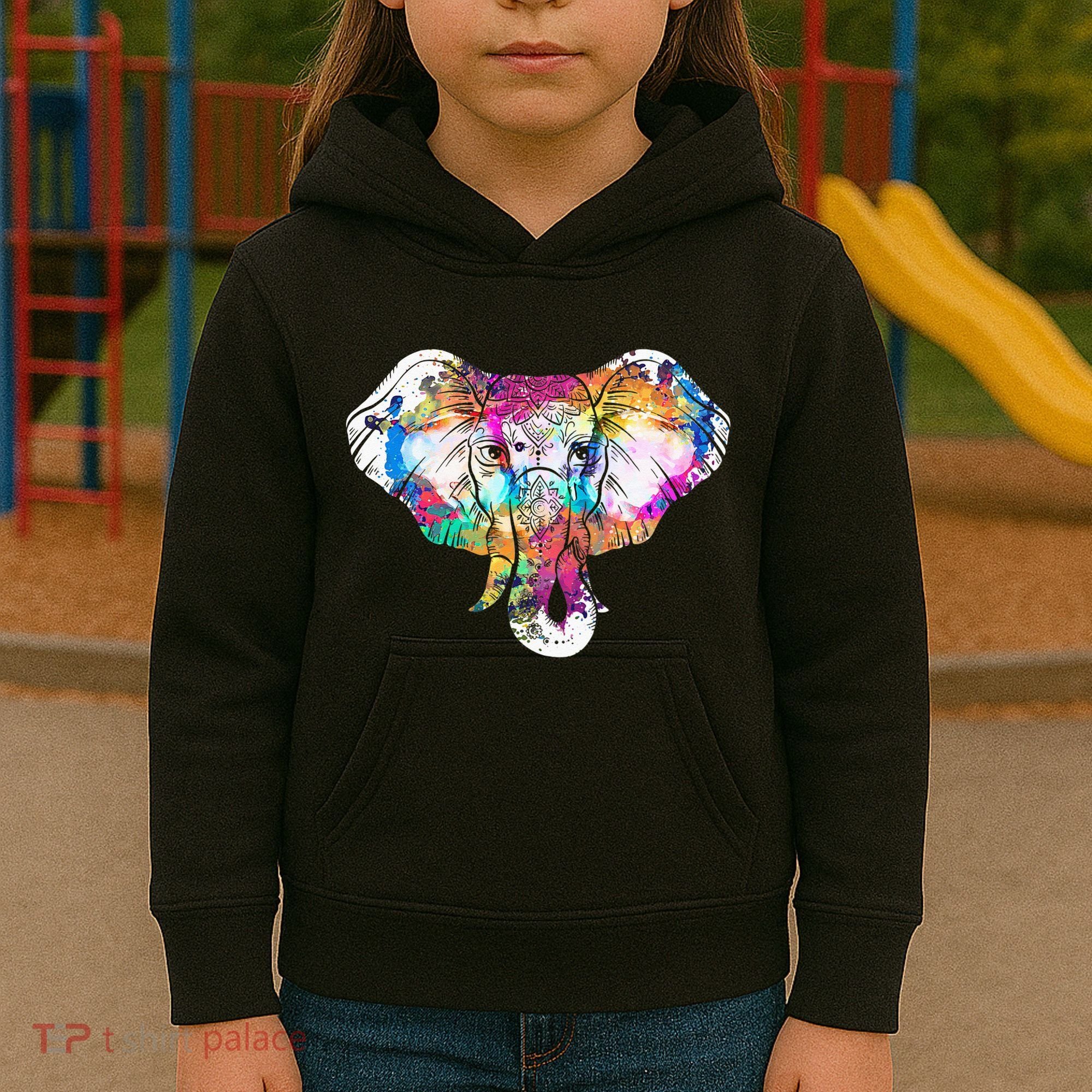 Animal Lover Gift Africa Safari Zoo Keeper Elephant Kids Hoodie