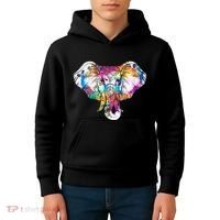 Animal Lover Gift Africa Safari Zoo Keeper Elephant Kids Hoodie thumb 4