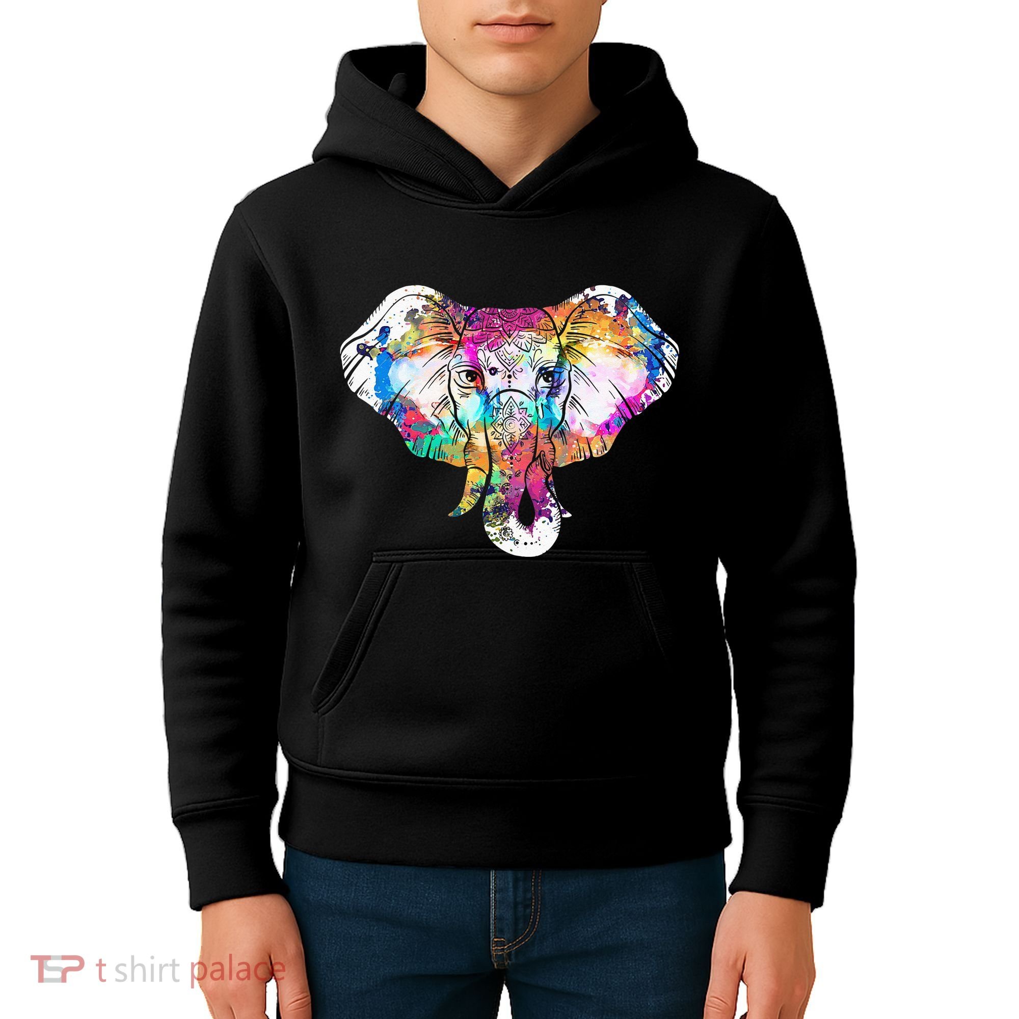Animal Lover Gift Africa Safari Zoo Keeper Elephant Kids Hoodie