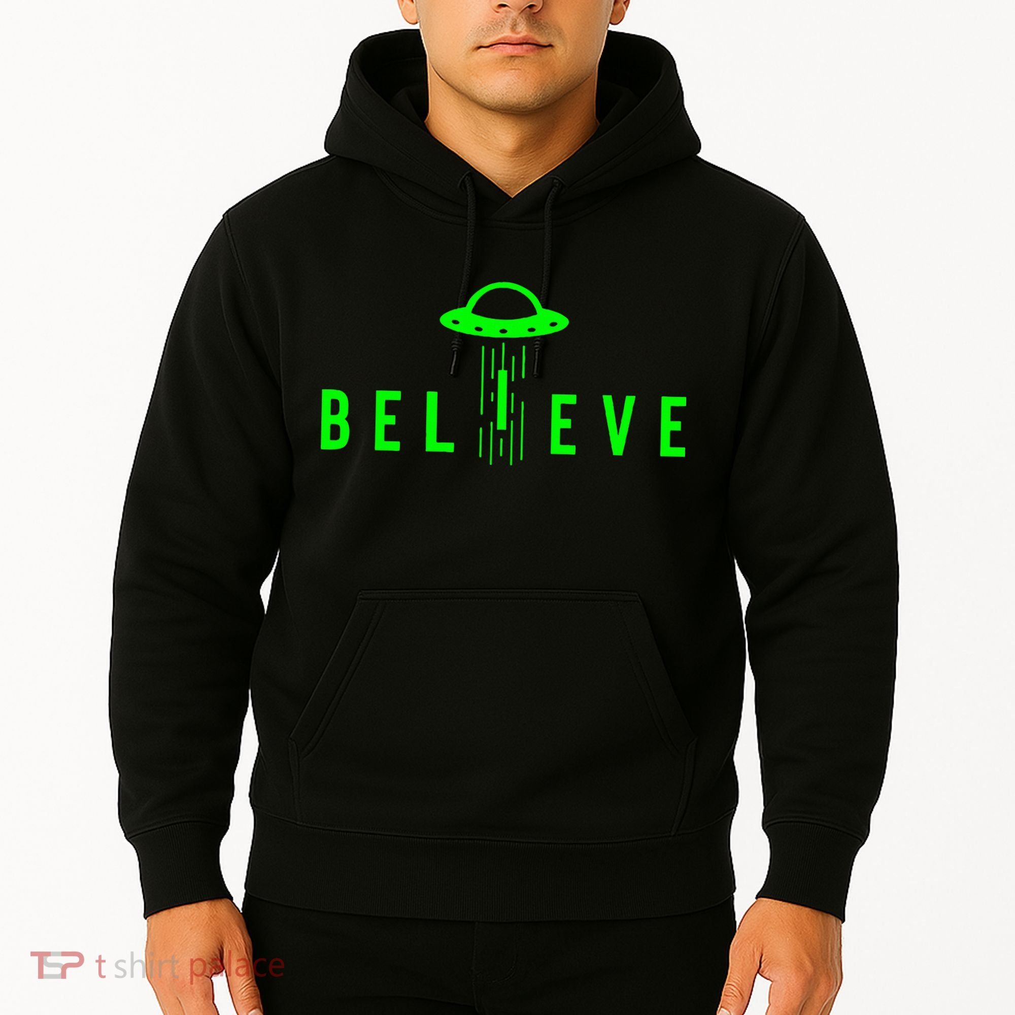 Alien Lover Gifts Ufo Abduction Believe Hoodie