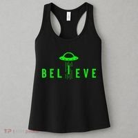 Alien Lover Gifts Ufo Abduction Believe Women's Tank Top thumb 3