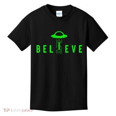 Alien Lover Gifts Ufo Abduction Believe Kids T-Shirt