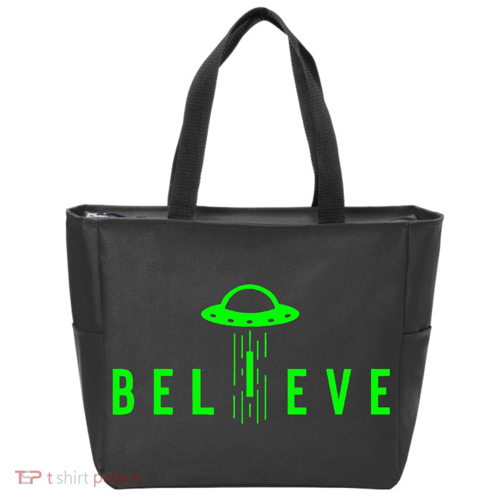 Alien Lover Gifts Ufo Abduction Believe Tote Bag