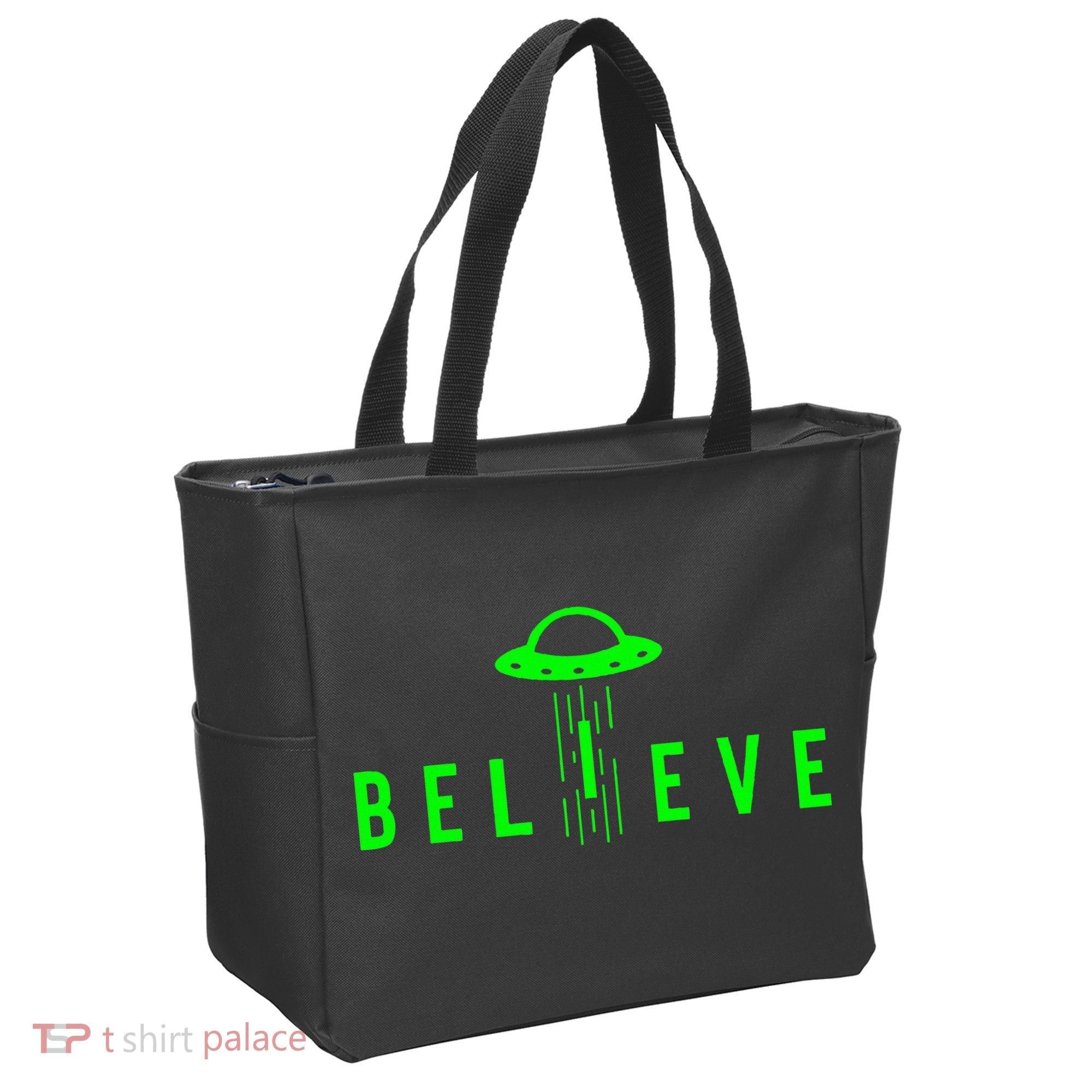 Alien Lover Gifts Ufo Abduction Believe Tote Bag