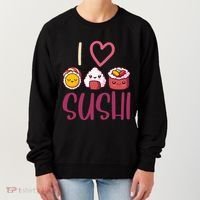 Anime Lover Gift Asian Food Nigiri Sashimi Maki I Love Sushi Women's Sweatshirt thumb 0
