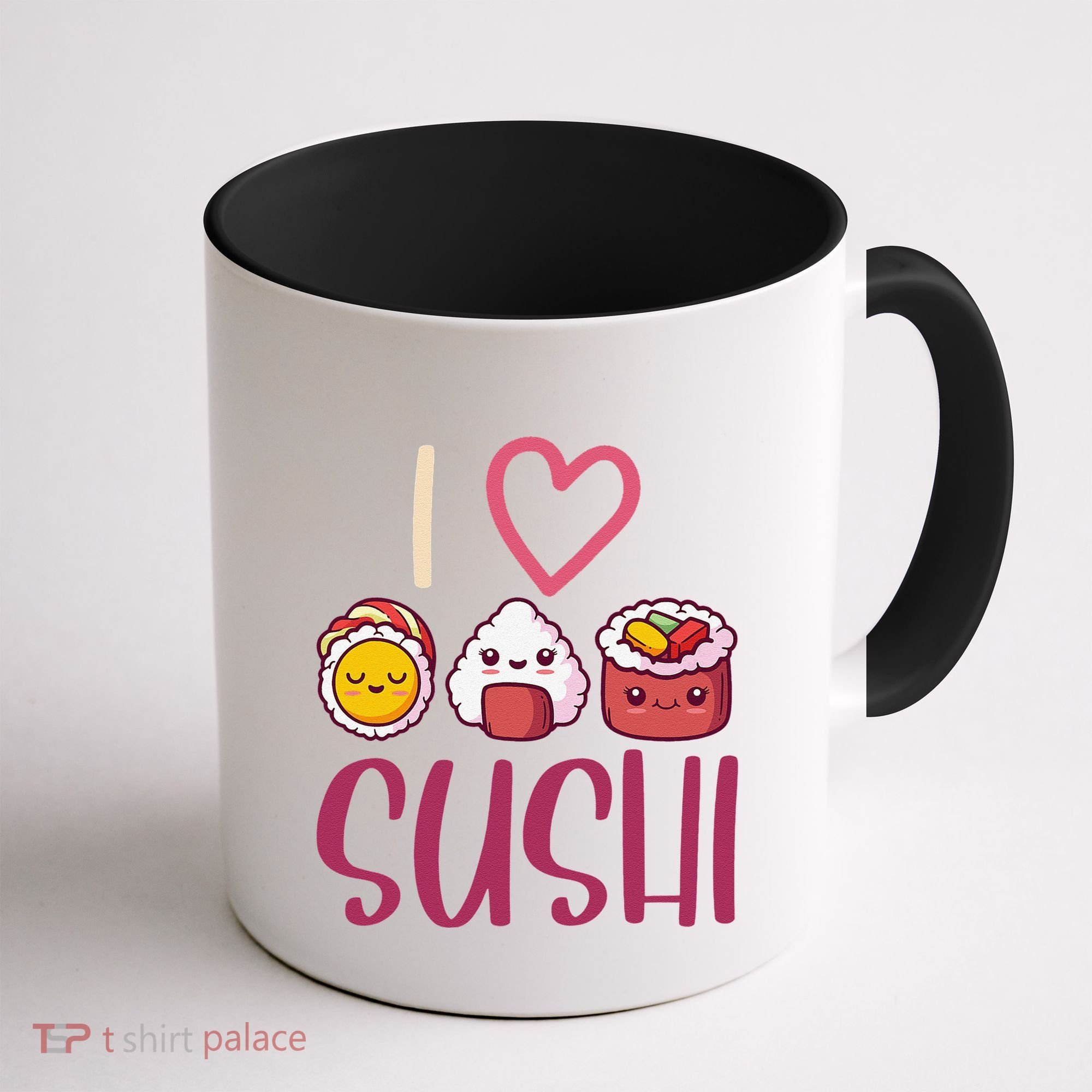 Anime Lover Gift Asian Food Nigiri Sashimi Maki I Love Sushi Coffee Mug