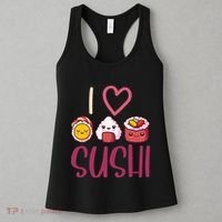 Anime Lover Gift Asian Food Nigiri Sashimi Maki I Love Sushi Women's Tank Top thumb 3