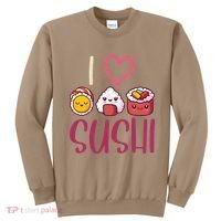 Anime Lover Gift Asian Food Nigiri Sashimi Maki I Love Sushi Sweatshirt thumb 0