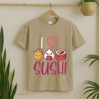 Anime Lover Gift Asian Food Nigiri Sashimi Maki I Love Sushi T-Shirt thumb 2