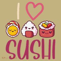 Anime Lover Gift Asian Food Nigiri Sashimi Maki I Love Sushi Mousepad thumb 1