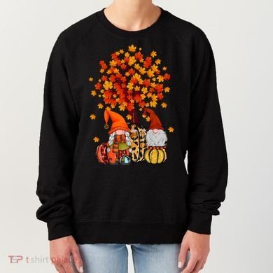 Autumn Leaves Gnomes Fall Season Pumpkin Women's Sweatshirt