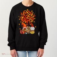 Autumn Leaves Gnomes Fall Season Pumpkin Women's Sweatshirt thumb 0