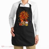 Autumn Leaves Gnomes Fall Season Pumpkin Apron thumb 2