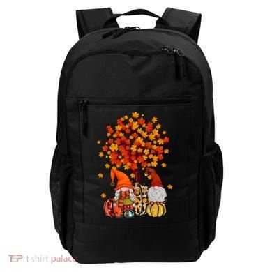 Autumn Leaves Gnomes Fall Season Pumpkin Backpack