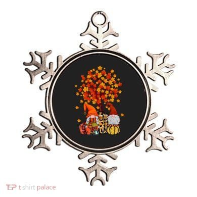 Autumn Leaves Gnomes Fall Season Pumpkin Ornament