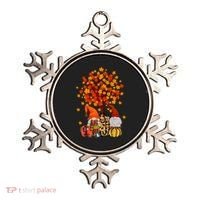 Autumn Leaves Gnomes Fall Season Pumpkin Ornament thumb 0