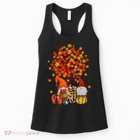 Autumn Leaves Gnomes Fall Season Pumpkin Women's Tank Top thumb 0