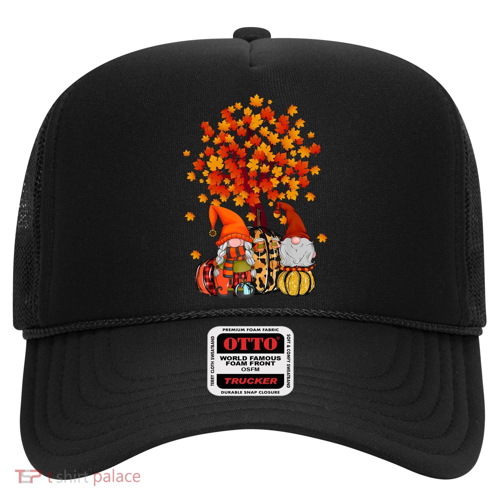 Autumn Leaves Gnomes Fall Season Pumpkin Hat