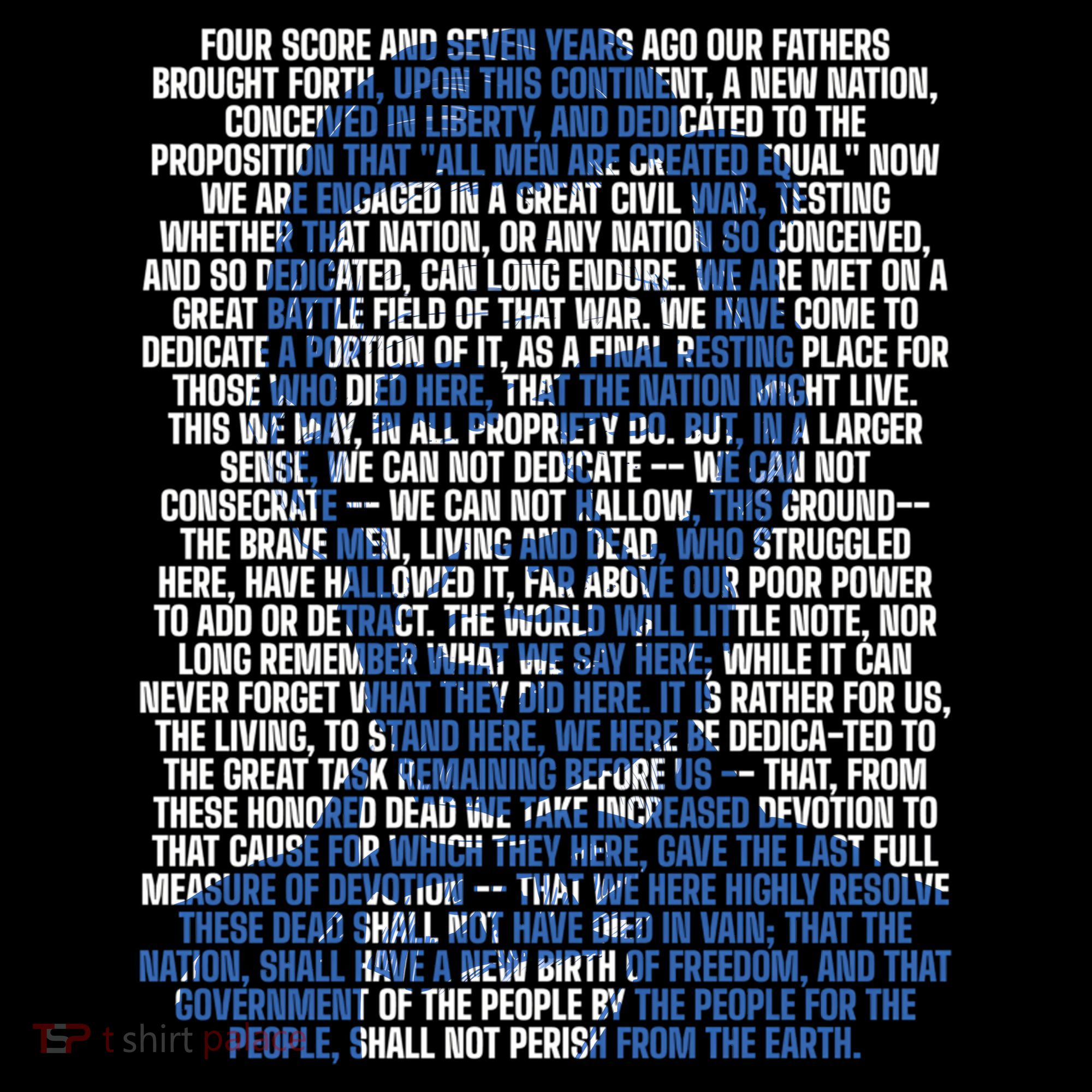 Abraham Lincoln Gettysburg Address Women's Tank Top