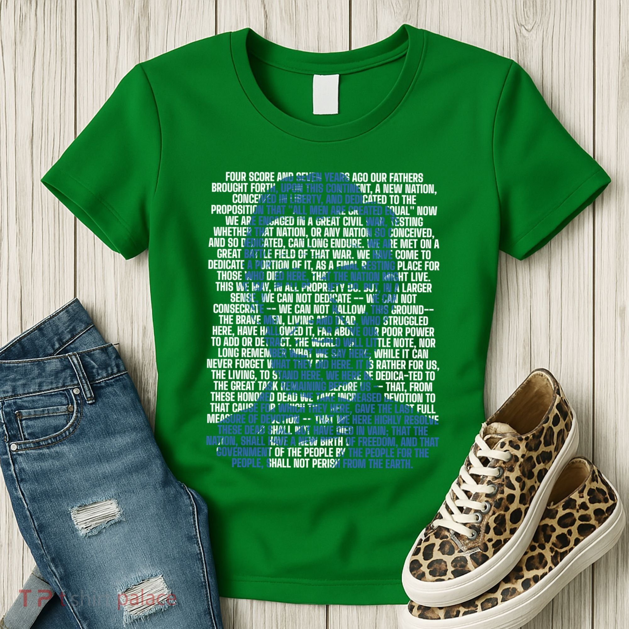 Abraham Lincoln Gettysburg Address Women's T-Shirt