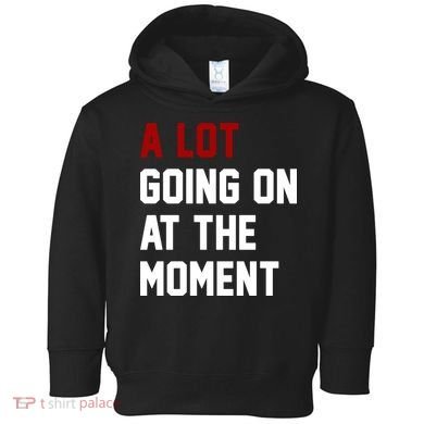 A Lot Going On At The Moment Funny Era Toddler Hoodie