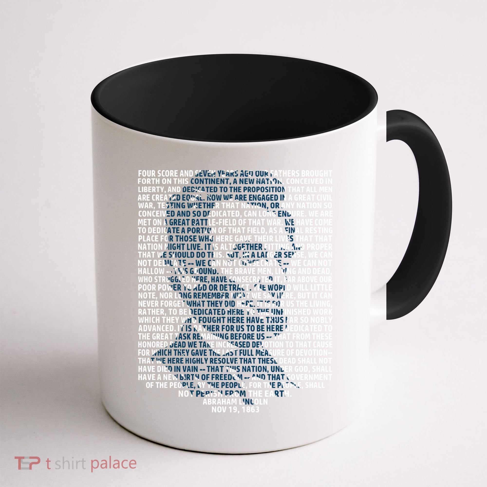 Abraham Lincoln Gettysburg Address Gift History Coffee Mug