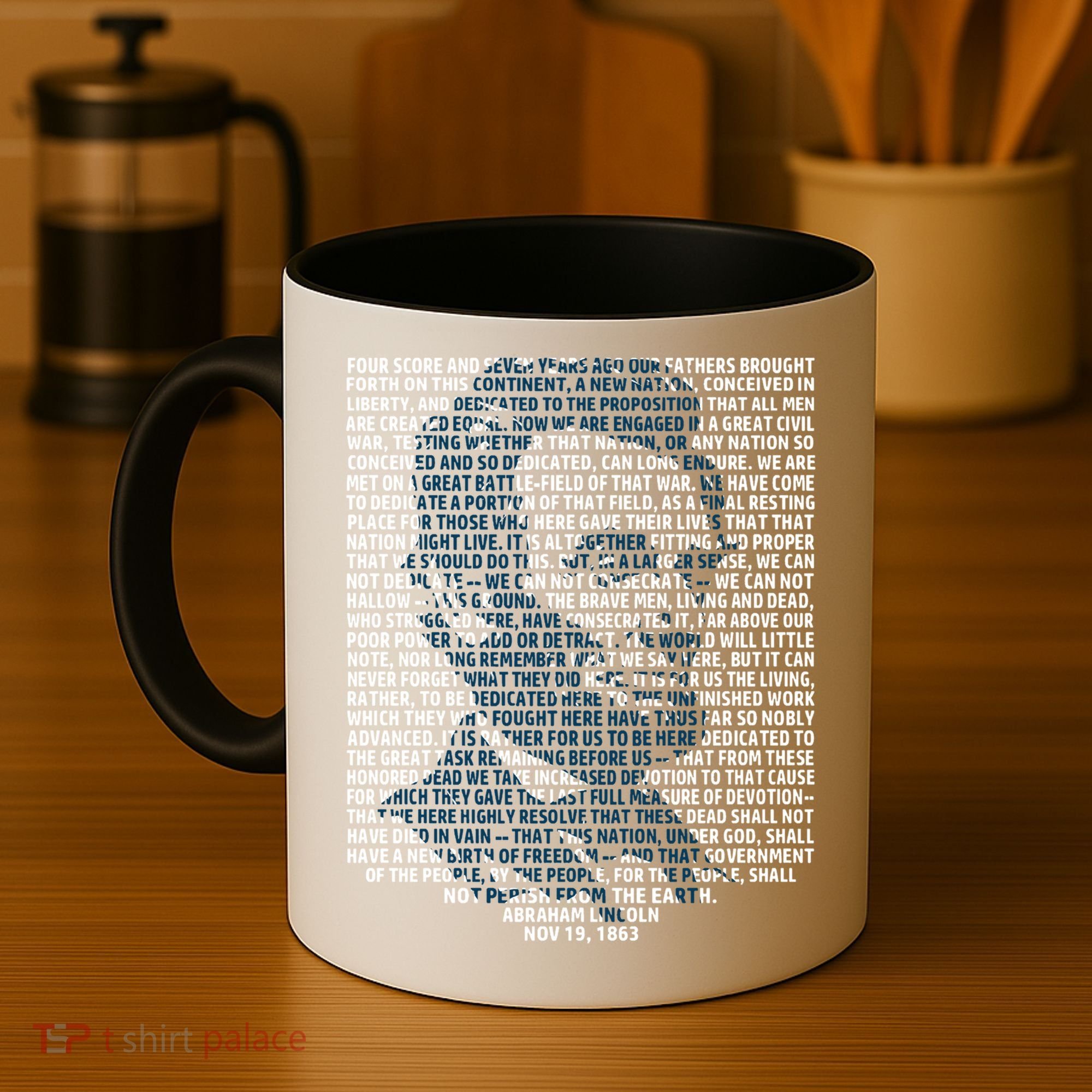 Abraham Lincoln Gettysburg Address Gift History Coffee Mug