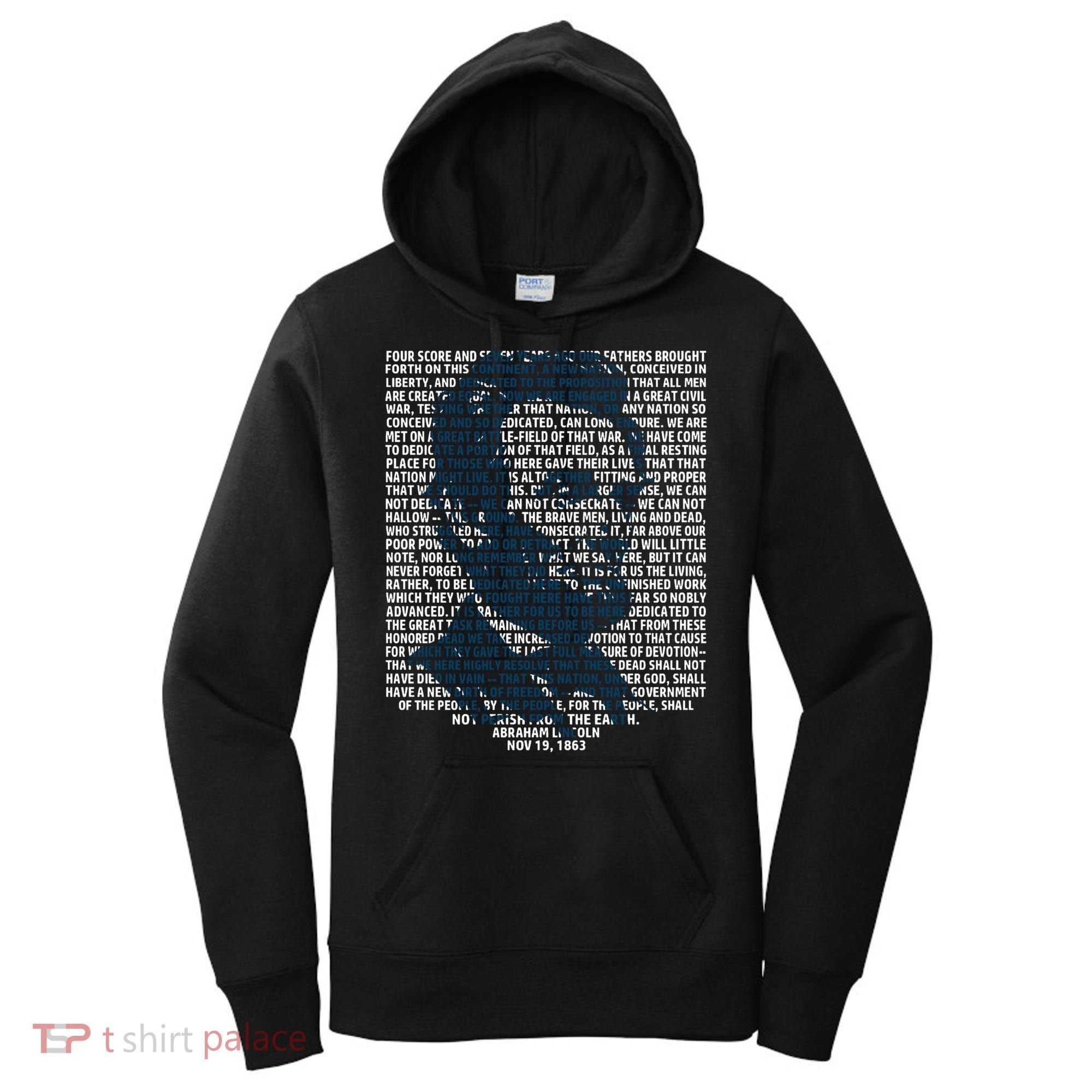Abraham Lincoln Gettysburg Address Gift History Women's Hoodie