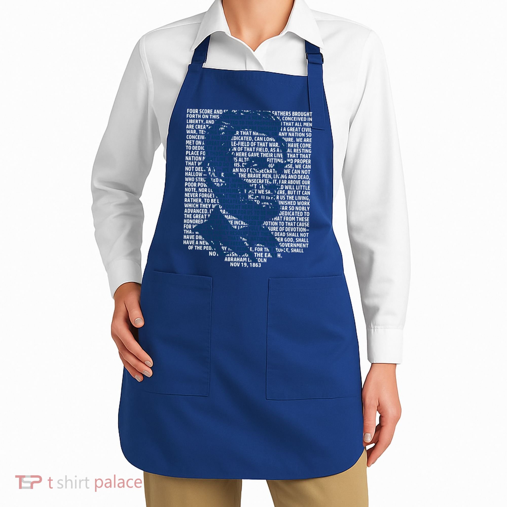 Abraham Lincoln Gettysburg Address Gift History Apron