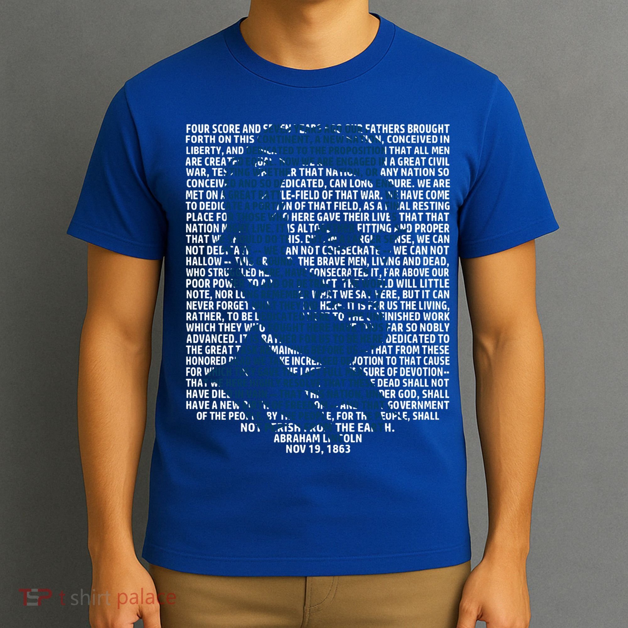 Abraham Lincoln Gettysburg Address Gift History T-Shirt