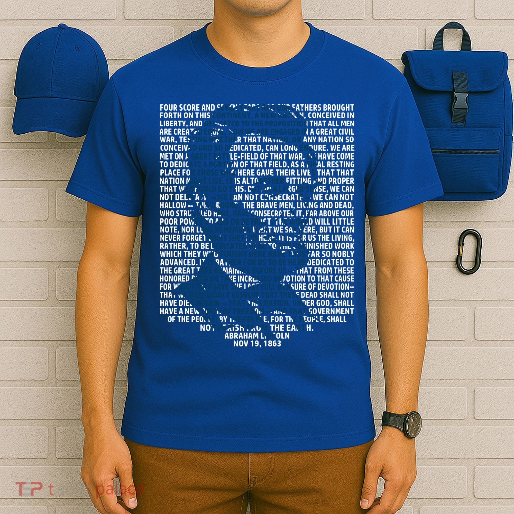 Abraham Lincoln Gettysburg Address Gift History T-Shirt
