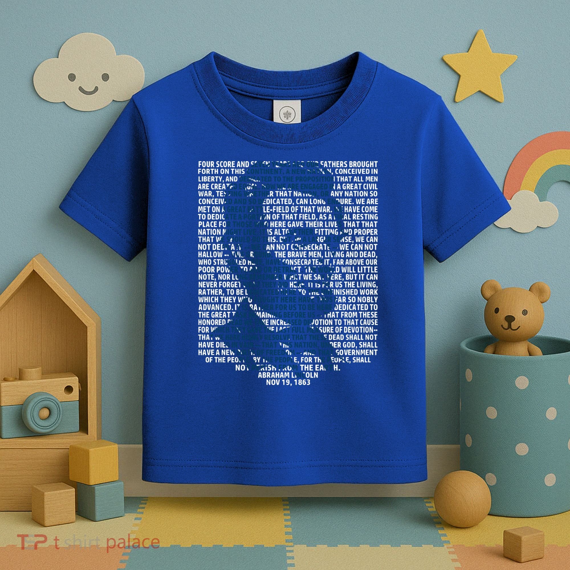 Abraham Lincoln Gettysburg Address Gift History Toddler T-Shirt