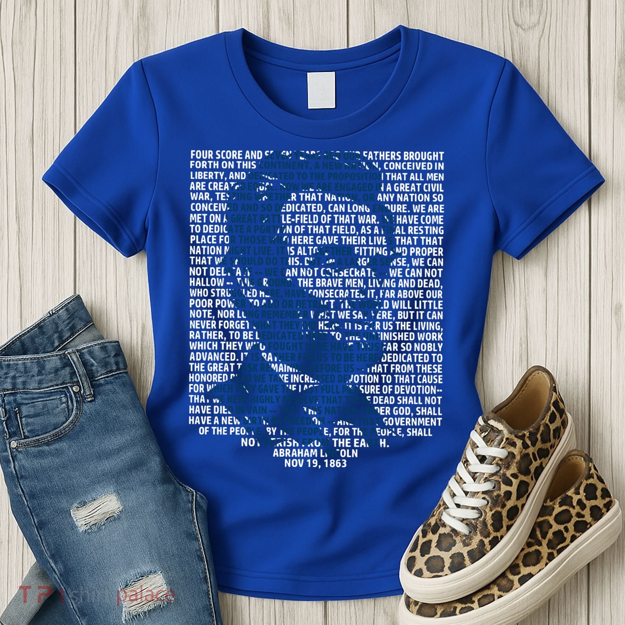 Abraham Lincoln Gettysburg Address Gift History Women's T-Shirt