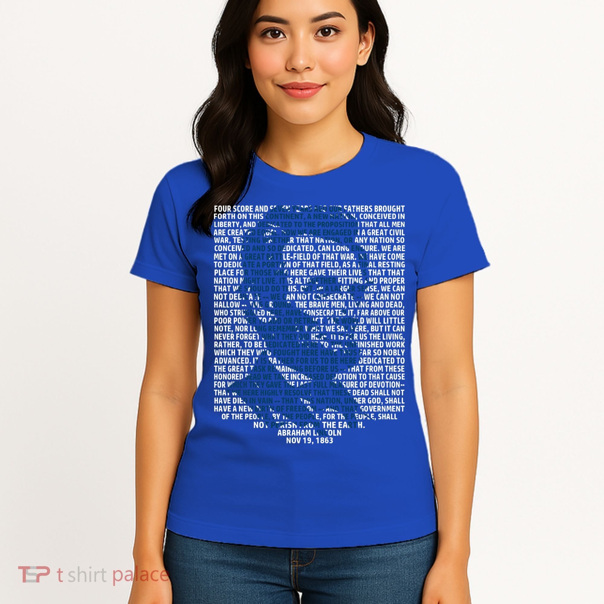 Abraham Lincoln Gettysburg Address Gift History Women's T-Shirt