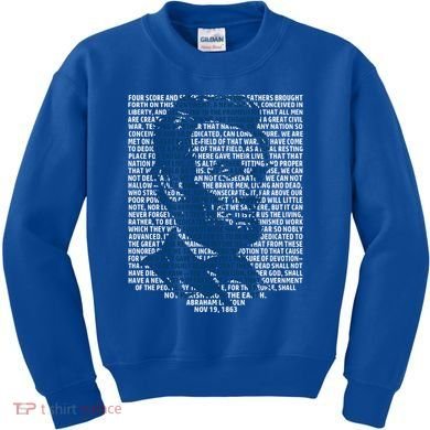 Abraham Lincoln Gettysburg Address Gift History Kids Sweatshirt