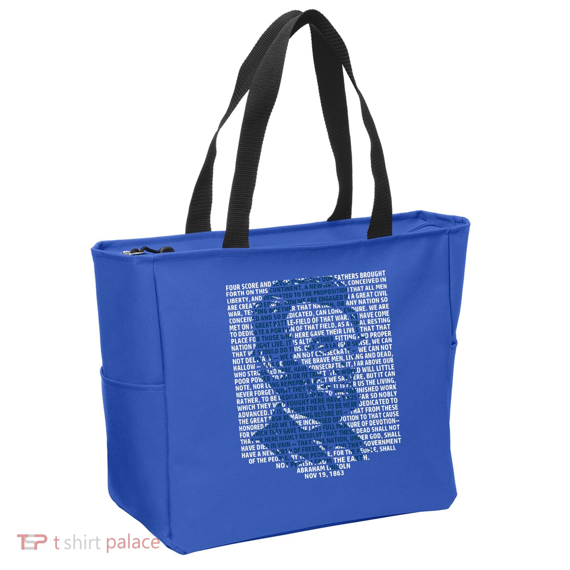 Abraham Lincoln Gettysburg Address Gift History Tote Bag