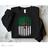 Algeria United States of America USA Flag Sweatshirt thumb 2