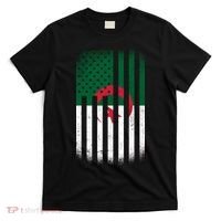 Algeria United States of America USA Flag T-Shirt thumb 0