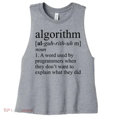 Algorithm Definition Women's Racerback Cropped Tank