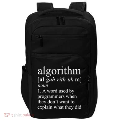 Algorithm Definition Impact Tech Backpack