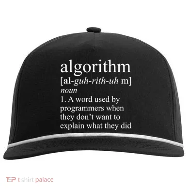 Algorithm Definition Comfort Colors Rope Cap Hat
