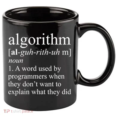 Algorithm Definition 11oz C Handle Ceramic Mug