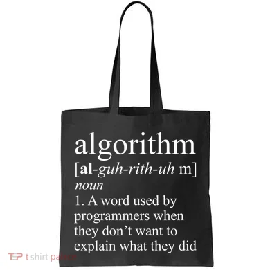 Algorithm Definition Tote Bag