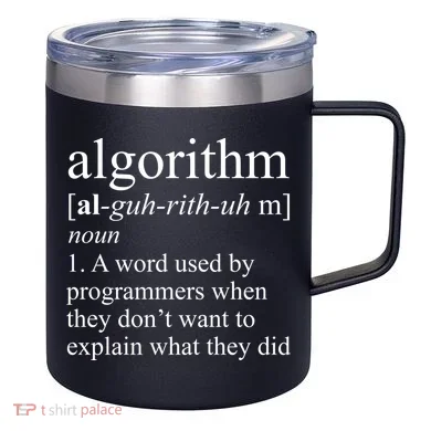 Algorithm Definition 12oz Stainless Steel Coffee Mug