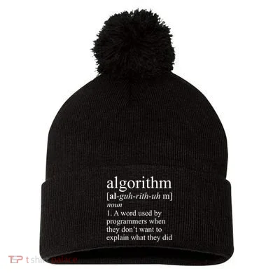 Algorithm Definition Pom Pom 12in Knit Beanie