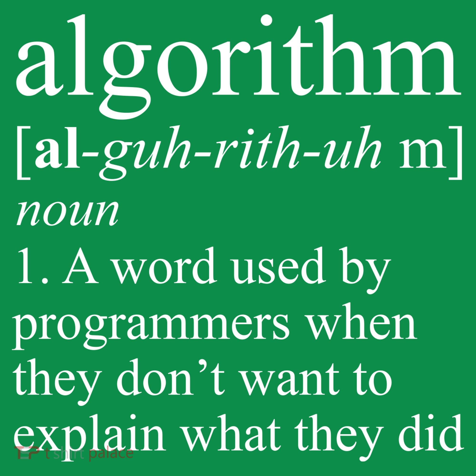 Algorithm Definition T-Shirt