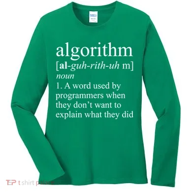 Algorithm Definition Women's Long Sleeve Shirt