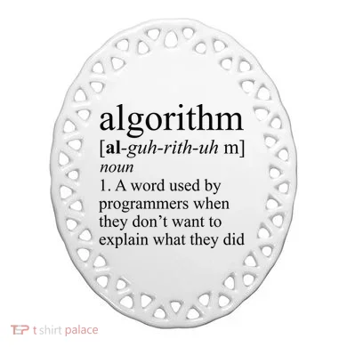 Algorithm Definition Ceramic Ornament