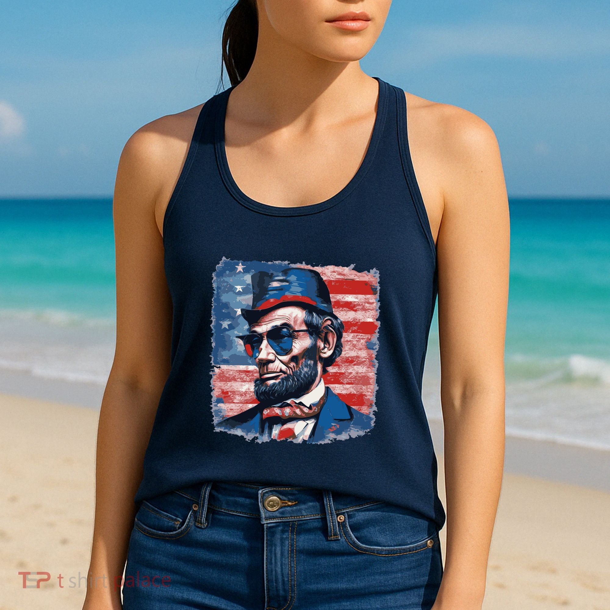 Abraham Lincoln Honest Abe Patriot Women's Tank Top